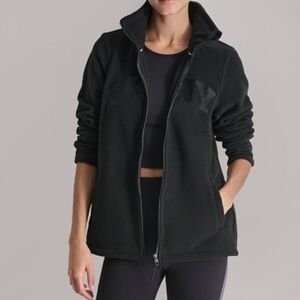 DKNY Black Zip-Up Sweatshirt